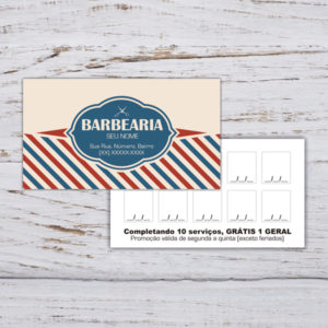 Cartão de Visita para barbeiros