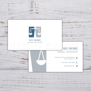 Cartão de visita de advogado