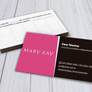Cartão Fidelidade Mary Kay