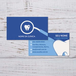 Cartão de visita para dentistas