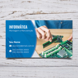 Cartão de visita para tecnico em informática