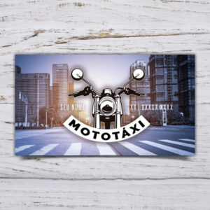 Cartão de visita para Moto taxista