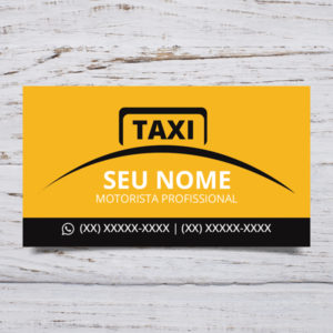 Cartão de visita para taxi