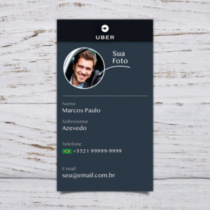 Cartão de visita para Uber