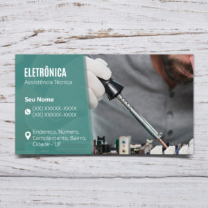 Cartão de visita para técnico em eletrônica
