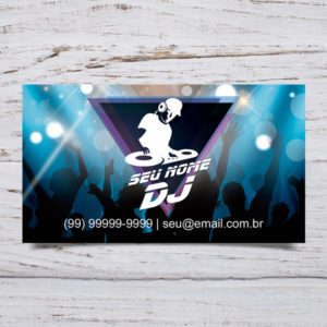 Cartão de visita para Djs