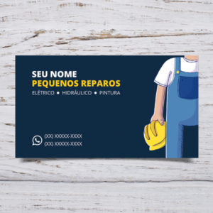 Cartão de visita para pedreiro