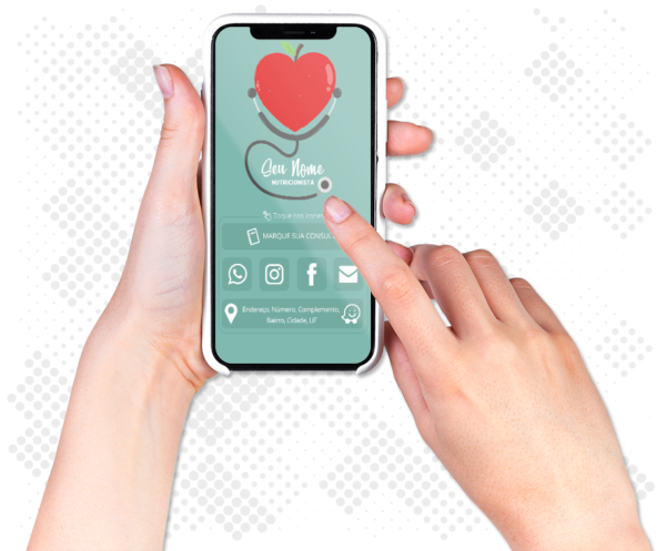 Cartão de visita digital interativo
