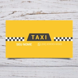 Cartão de visita para taxi